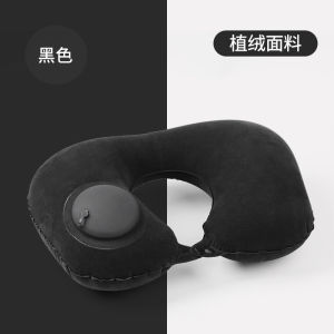 Portable Press Inflatable U Shaped Neck Pillow For Travel Support Neck Comfortably On Flight Can Be Stored Easily Travel Essentials Inflatable Neck Pillow