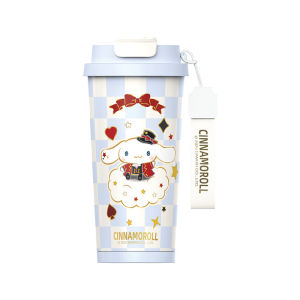 Sanrio Hello Kitty Coffee Mug 520ml 316 Stainless Steel Dual Drink Tumbler LFB430