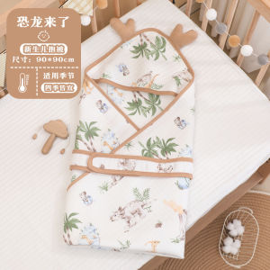 Cotton Baby Swaddle Wrapped Newborn Sleeping Bag Outdoor Windproof Boys Girls Hooded Blanket 90*90CM