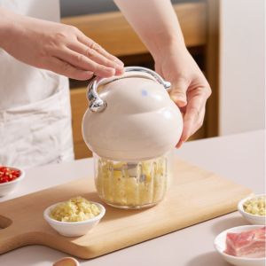 RA Portable Mini Garlic Chopper Wireless USB Rechargeable Food Processor One Touch Kitchen Tool AR