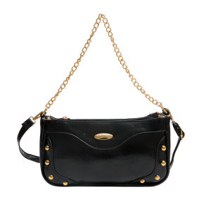 FQ1 Simple and fashionable solid color shoulder bag 2026 new versatile popular commuting underarm bag QF1