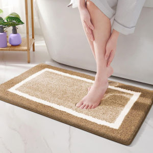 Nordic Minimalist Solid Color Carpet Faux Cashmere Bathroom Mat Bedside Rug Bedroom Decorative Living Room Mat Study Room Carpet 北欧简约纯色地毯 仿羊绒浴室地垫 卧室床边毯 装饰客厅地垫 书房地毯 FUNIANQI