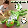 💥Dream Best🔥 Electric Remote Control Climbing Wall Lizard Chameleon Simulation Crawling Rechargeable Gecko Animal Remote Control Car Boy Toy. 