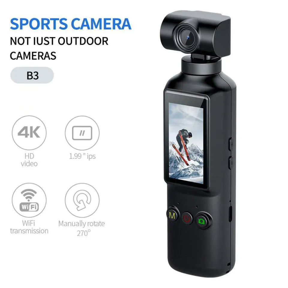 LORDWEY | X8 Pocket Sports Camera 4K HD Mini Handheld Camera Outdoor Camera WIFI Rotatable