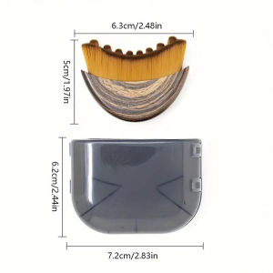 Lymphatic Contour Face Brush Manual Lymphatic Drainage Massager Natural Makeup Brushes with Durable Soft Bristles Facial Cleansing Brush for Sculpting