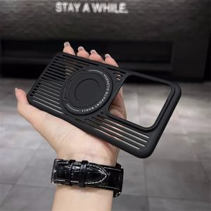 Applicable to Xiaomi 14Pro heat dissipation tie rod magnetic suction bracket mobile phone case Xiaomi 15 ultra-thin matte PC all-inclusive hard cover h2607069