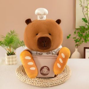 YF Capybara Adorable Baker Bread Soft Cotton Plush Doll Plushie toys for kids girl FY