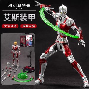 Authentic Gaia Trigger Decker Orb Ace Jack Tiga Ultraman Figure Magnetically Light-Up Articulated Doll Boys Birthday Gift Toy