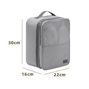 Travel Shoe Storage Bag - Portable 3-Slot Shoe Organizer for Luggage Business Trip
