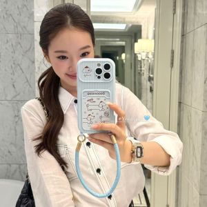 For Blue Striped Dog Suitable for Huawei MATE70PRO Card Case Mobile Phone Case P80/P70P80PROPLUS h260705