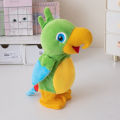 New and peculiar electric plush toy parrot can walk, record, learn to talk, dance, children's gifts. 