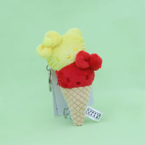 LZ60 Hello Kitty Plushie Fruit Series Watermelon Pineapple Ice Cream Straw Hat Bag Pendant Keychain Gift L60Z