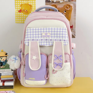 clu High value appearance bowknot rabbit ear design backpack for women sweet girlish heart schoolbag ulc