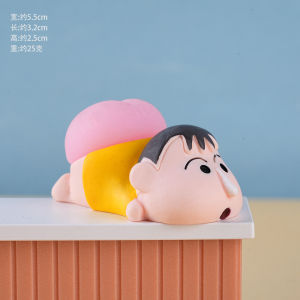 YF Crayon Shin‑chan Nohara Shinnosuke Action Figure Cute Butt Pose PVC Anime Desktop Ornament FY