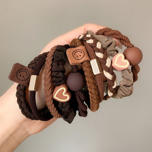 ยางรัดผมผู้หญิงที่มีความยืดหยุ่นสูงและทนทานผูกหัวอารมณ์ที่เรียบง่ายเชือกผมหางม้าสูงที่คาดผมความรู้สึกระดับไฮเอนด์ 2024 ที่คาดผมใหม่