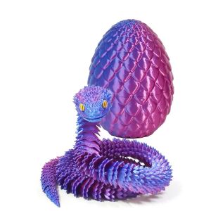 3d Printed Toys Home Decoration Desktop Decorations Anime Figures Articulating 3D Printing Snake Eggs Home Decor
