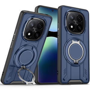 Applicable to Redmi note14Pro Lingsheng mobile phone case Redmi A5 magnetic suction rotating bracket note13 anti-drop protection h260709