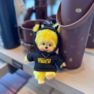 YF Monchhichi Onitsuka Tiger Collab Plushie Keychain Cute Trendy Toy Vinyl Plush Doll Bag Charm FY