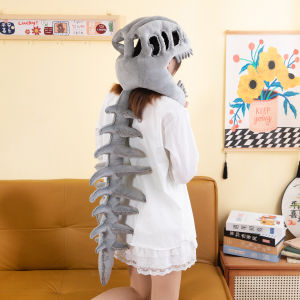 RA Funny Dinosaur Skeleton Headpiece Hat for Kids Novelty Party Costume Accessory AR