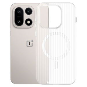 Applicable to 1 + Turbo6 high-transparency mobile phone case plus 15 corrugated pattern ice mist magnetic attraction ACE6 all-inclusive PC hard protective case h260709