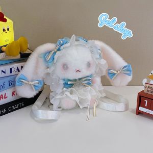 clu 2026 New Lolita Style Elegant Backpack Cute Cartoon Plush Rabbit Shoulder Bag Suitable for Commuting ulc