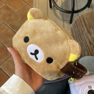 ZJT Cute Cartoon Rilakkuma Pencil Case School Gift For Girls Large Capacity Stationery Storage Box JTZ