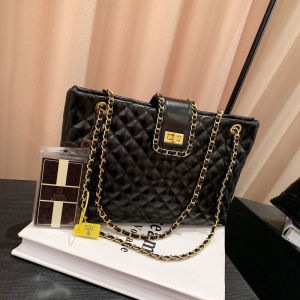 clu Tote Bag For Women Large Capacity Rhombus Chain Sling Shoulder Bag Shopping Bag ulc