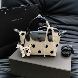 FQ1 2026 New Retro Art Dragon Xiang Sling Bag for Woman Small and Premium Sensational Wave Point Handbag QF1