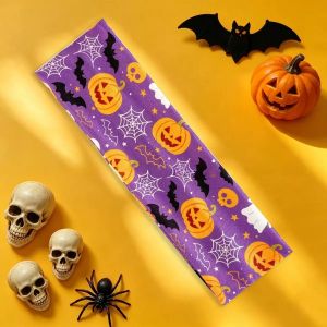 BS Halloween Headband Pumpkin Ghost Print Elastic Party Hair Accessory SB