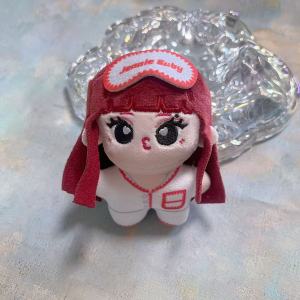 YF Jennie Ruby Plushie Keychain Cute Red Hair Character Doll Bag Pendant For Kpop Fans Gift FY