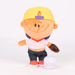 New Backyard Baseball Plush Boy Baseball Cartoon Character Doll Toy