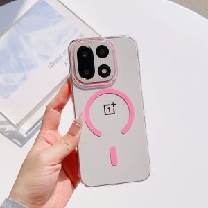 Applicable to OnePlus 15T mobile phone case ice-permeable and high-permeability magnetic suction Oneplus1 + 13 ultra-thin PC anti-drop all-inclusive protective case h2607069
