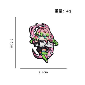 L95 Demon Slayer: Kimetsu no Yaiba Yoriichi Tsugikuni Anime Merch Cute Enamel Pin Brooch Badge L