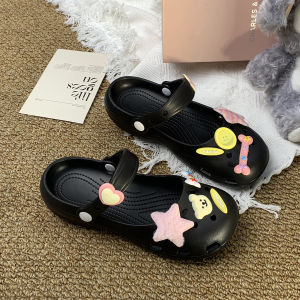 可爱公主风芭蕾洞洞鞋小红书防滑镂空女夏外穿包头拖