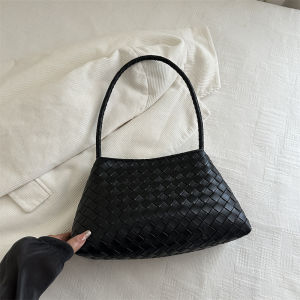 clu Túi Đeo Vai Kẹp Nách Da Dệt Thiết Kế Sang Trọng Nhẹ Dành Cho Nữ Dung Lượng Lớn Thích Hợp Đi Biển Cầm Tay ulc