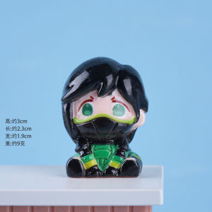 clu VALORANT Gekko Raze Viper Jett Action Figure Game Merch Cute Bean Art Toy Resin Ornaments ulc