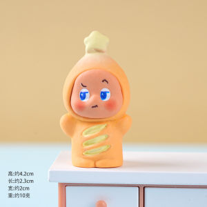YF TWINKLE TWINKLE Cute Beans Series Flocked Resin Action Figure Desktop Ornament FY