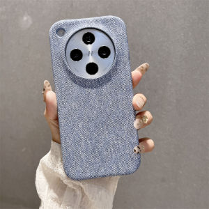 Applicable to OPPO Findx9PRO mobile phone case half pack denim leather pattern Findx8S matte anti-drop protective case h2607069