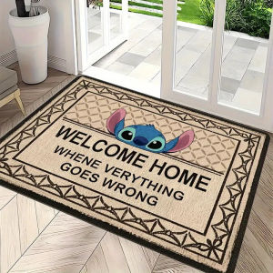 Cartoon Mickey Entrance Carpet Retro Bathroom Mat Decorative Door Rug 卡通米奇玄关地垫 复古浴室地垫 装饰入户门垫进门垫 FUNIANQI