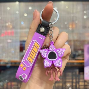 clu 2025 Stranger Things 5 corpse flower Demogorgon doll keychain key holder bag pendant ulc