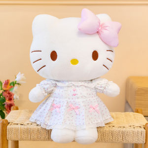 clu Sanrio Hello Kitty Plushie Adorable Dress Style Plush Cotton Companion Doll Soft Pillow ulc