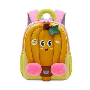 RA Kids Pumpkin Backpack Lightweight Fashion Large Capacity Cute School Bag for Kindergarten Boys Girls AR