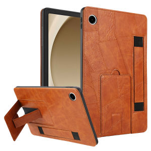 Horizontal & Vertical Fold KickstandAnti-Slip Hand Strap Retro PU Leather & TPU Shockproof Case Back Cover for Samsung Galaxy Tab A11 PlusA9+PlusS11S10 FE+ 13.1S10 PlusS9FE+S8+S7FES10 FE S10 Lite S9 FE S9 S6 Lite