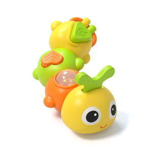 Baby Rattle Toy Cartoon Caterpillar Baby Grasping Soothing Educational Toy