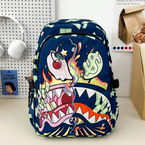 clu 2026 New Style Shark Mouth Backpack Stylish Versatile Large Capacity Student Schoolbag ulc