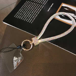 Popular mobile phone lanyard wrist chain luxury rhinestone lanyard high-end short diamond-encrusted hand rope anti-lost rope h260709