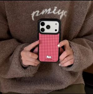 For Rose red plaid red bell is suitable for Honor 400Pro mobile phone case 300 drum bag x70 niche Magic8/7 h260705