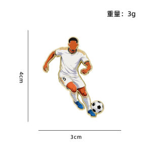clu 2026 FIFA World Cup Bellingham Alloy Football Star Brooch Clothes Decorative Souvenir Badge ulc