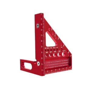 L67 Aluminum Alloy Carpenter Square Ruler 45/90 Degree Precision Layout Tool for Woodworking L