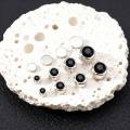 Kemstone Black Zircon Magnetic Stud Earrings – No Piercing Clip On Earrings for Men. 